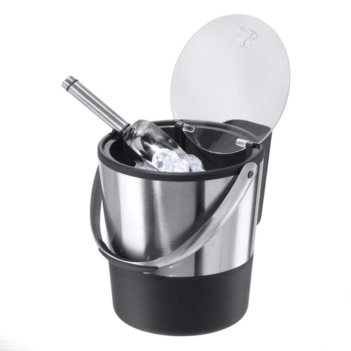 GENERICO - Hielera de doble pared con pala de metal con capacidad de 3.8 litros