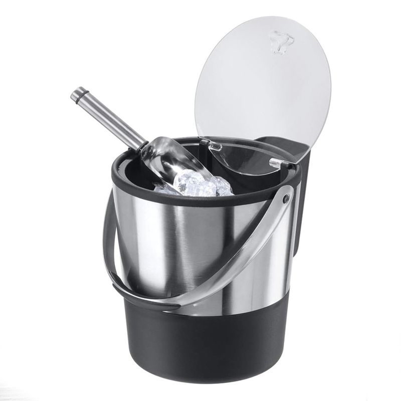 GENERICO - Hielera de doble pared con pala de metal con capacidad de 3.8 litros