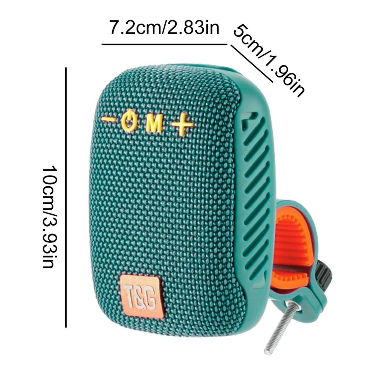 GENERICO - Parlante para bicicleta altavoz inalámbrico Bluetooth color verde