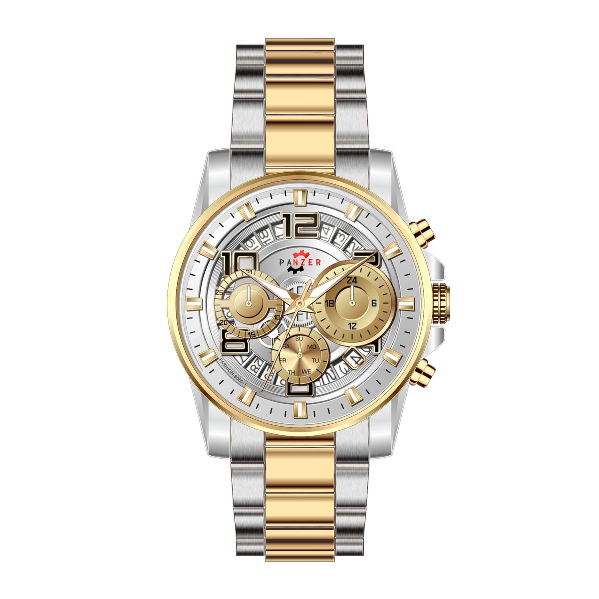 GENERICO - Reloj Panzer Elegante Blanco - PAN-2