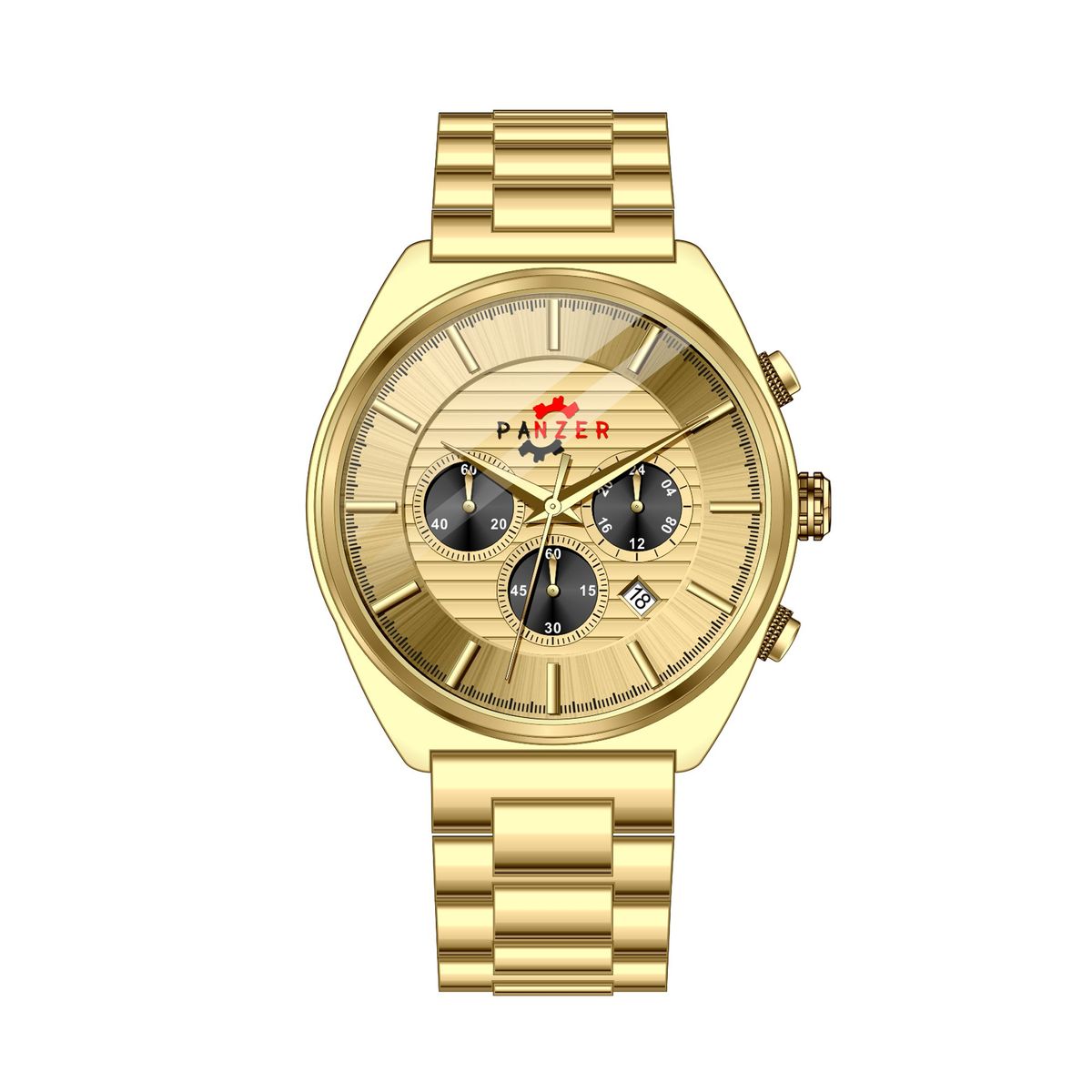 GENERICO - Reloj Panzer Elegante Dorado- PAN-6