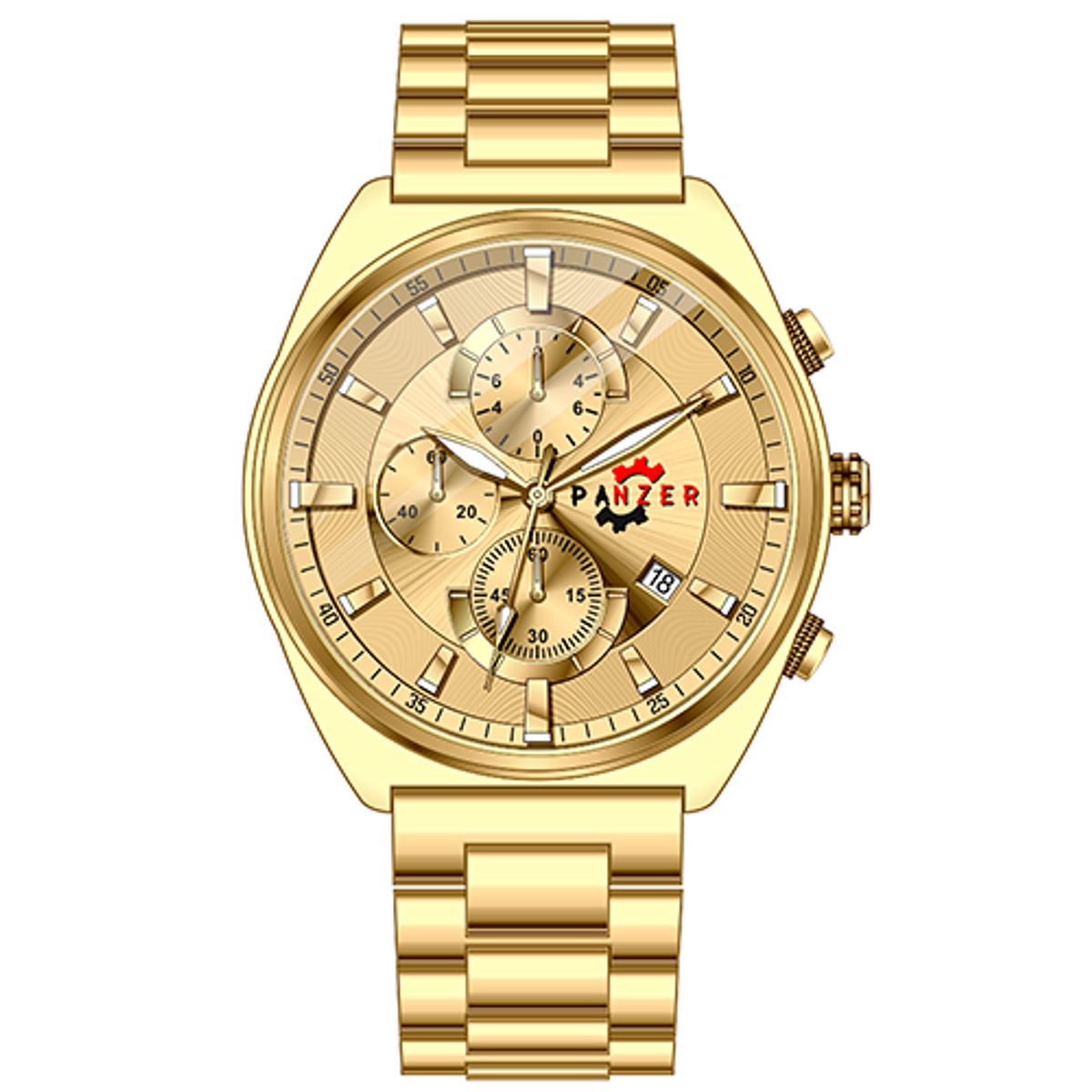 GENERICO - Reloj Panzer Elegante Dorado- PAN-20