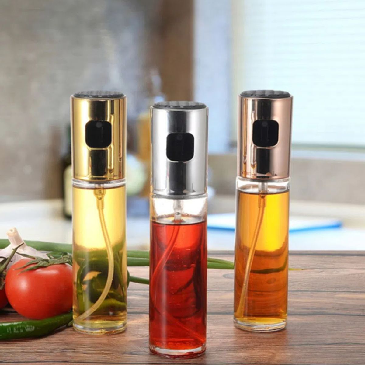 KAST PE - Pack de 2 Botellas Spray Pulverizador Para Aceite o Vinagre