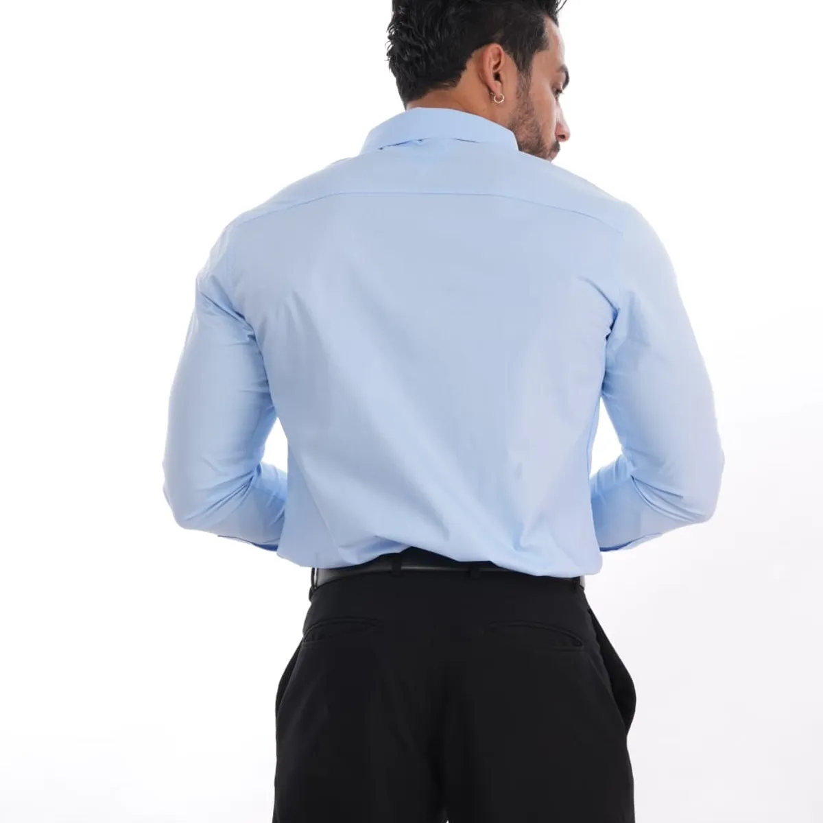 MEHIVIC - CAMISAS CUELLO CAMISERO SLIM FIT COLOR ENTERO