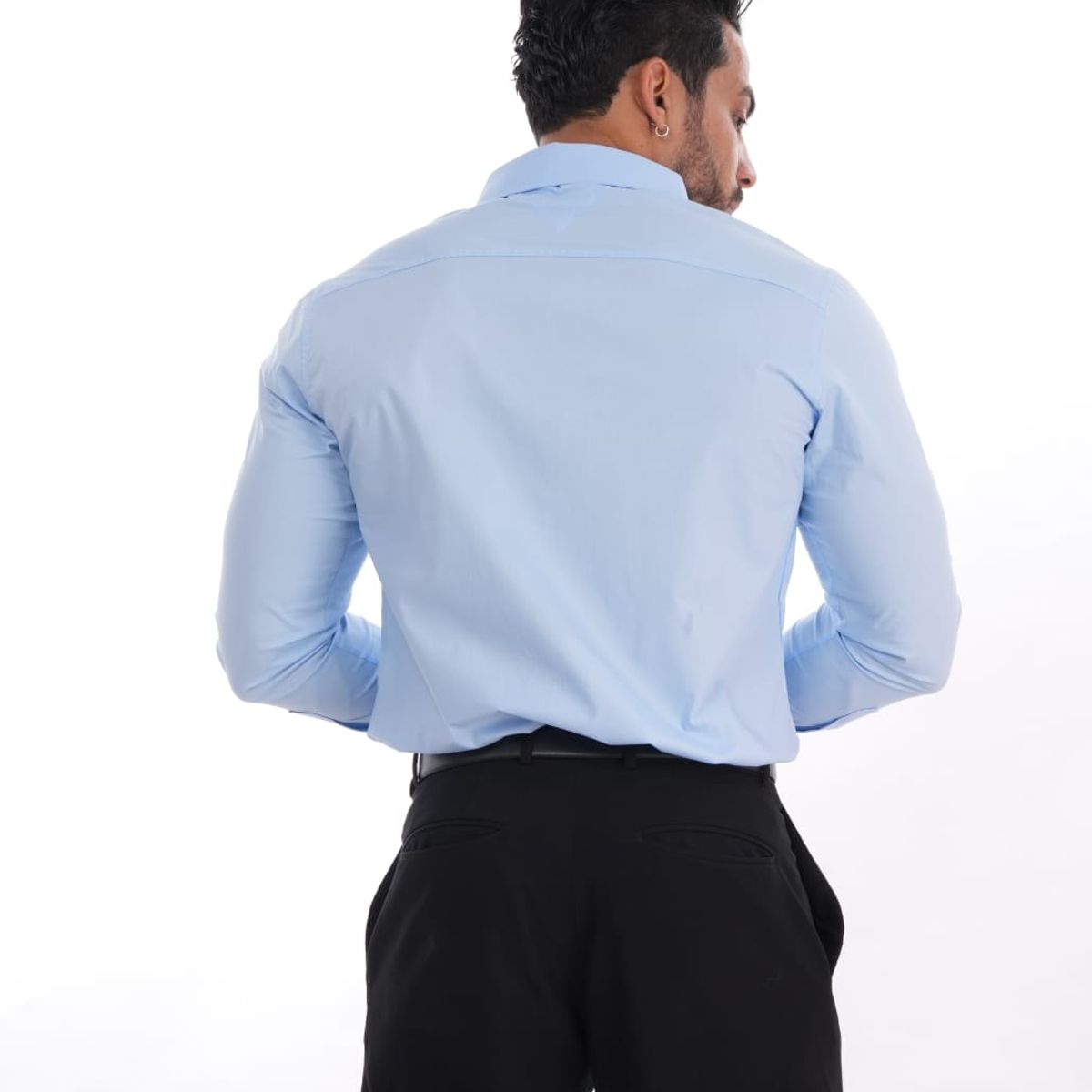 MEHIVIC - CAMISAS CUELLO CAMISERO SLIM FIT COLOR ENTERO