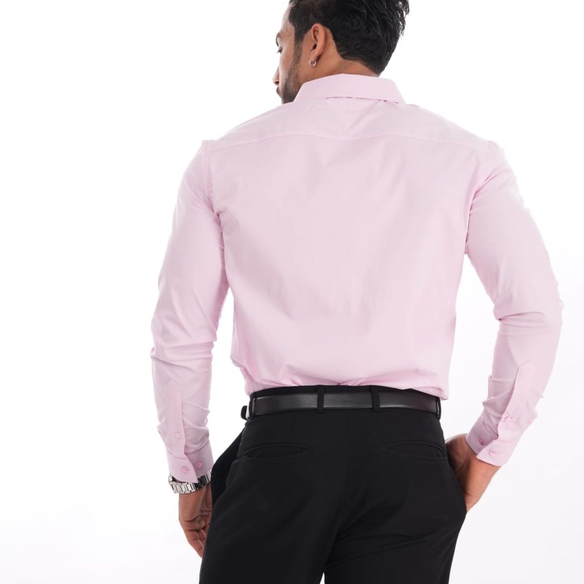 MEHIVIC - CAMISAS CUELLO CAMISERO SLIM FIT COLOR ENTERO