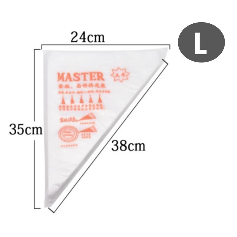 GENERICO - Mangas desechables de repostería talla L 100 unid