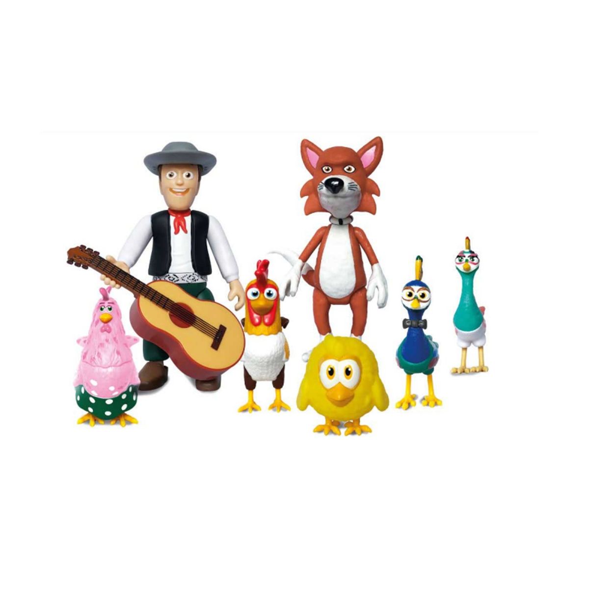 LA GRANJA DE ZENON - Set de Figuras Articulables La Granja de Zenón 8 Piezas