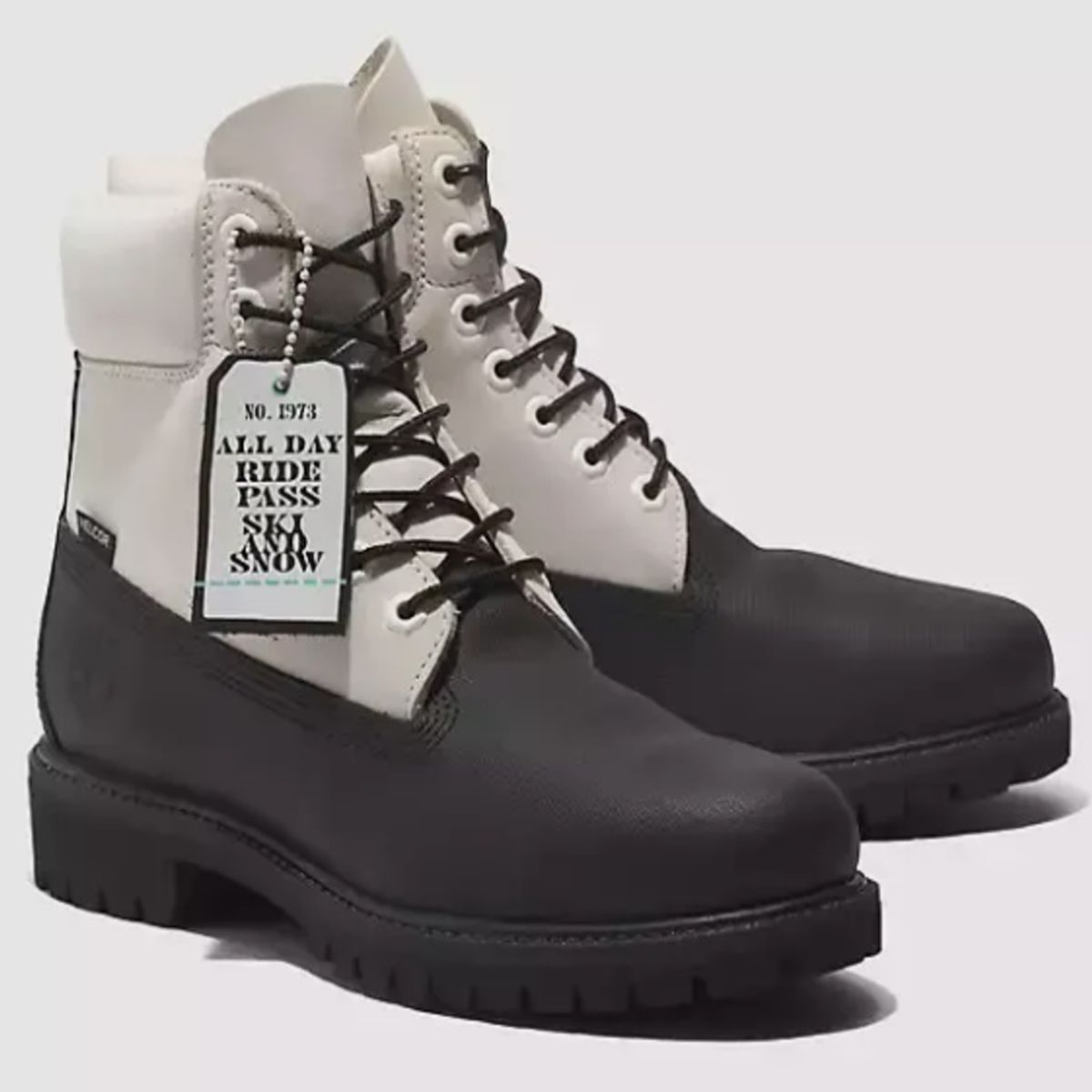 GENERICO - Botas timberland 6″ premium impermeables negras y blancas