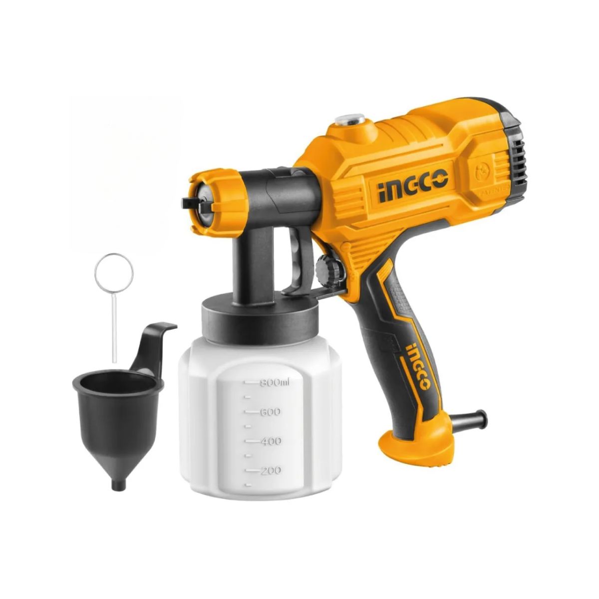 INGCO TOOLS - Pistola para pintar eléctrica 450 W Tanque plástico Ingco
