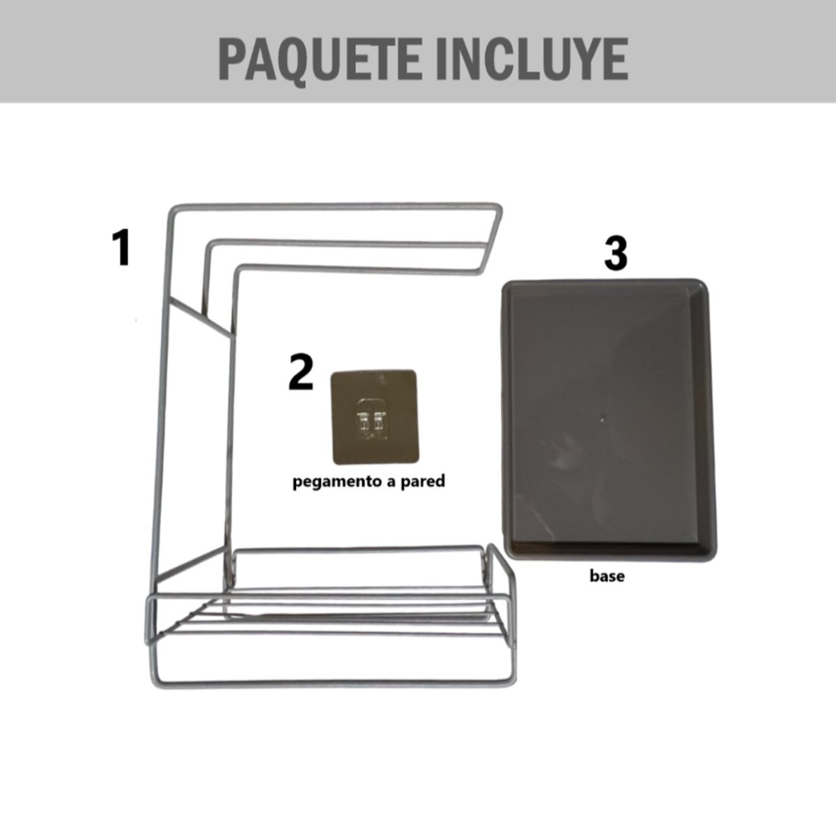 GENERICO - Estante escurridor colgador de toalla multiples usos - Gris