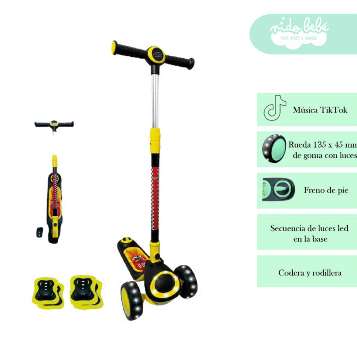 GENERICO - Scooter Lineal para niños Multi Bee