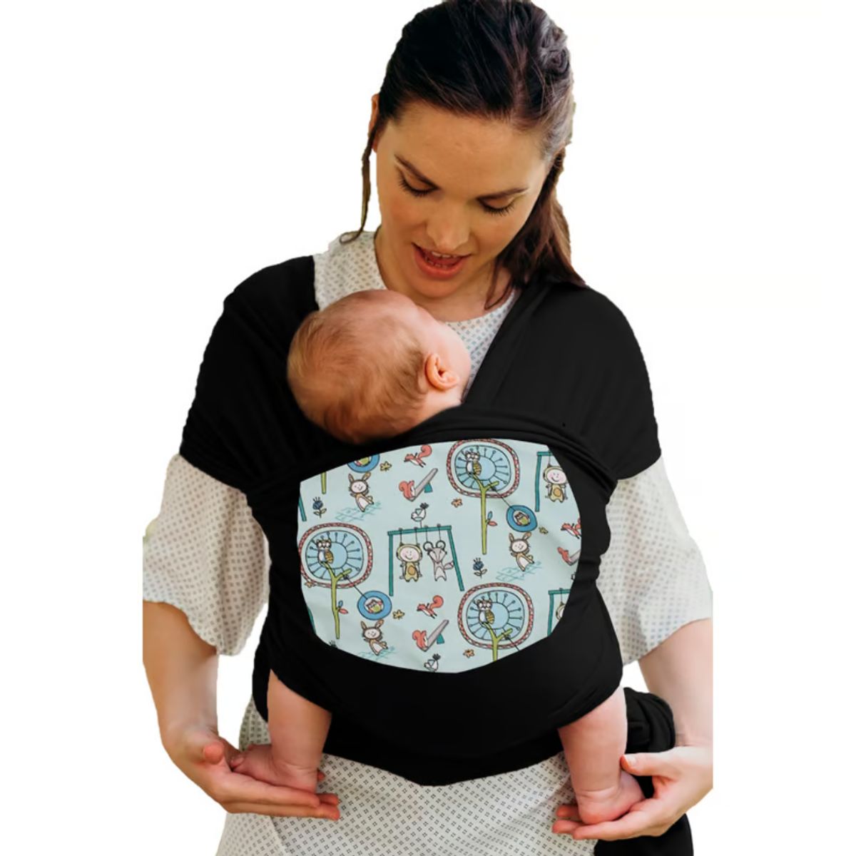 GENERICO - Fular Porta Bebe 1 Piezas Negro