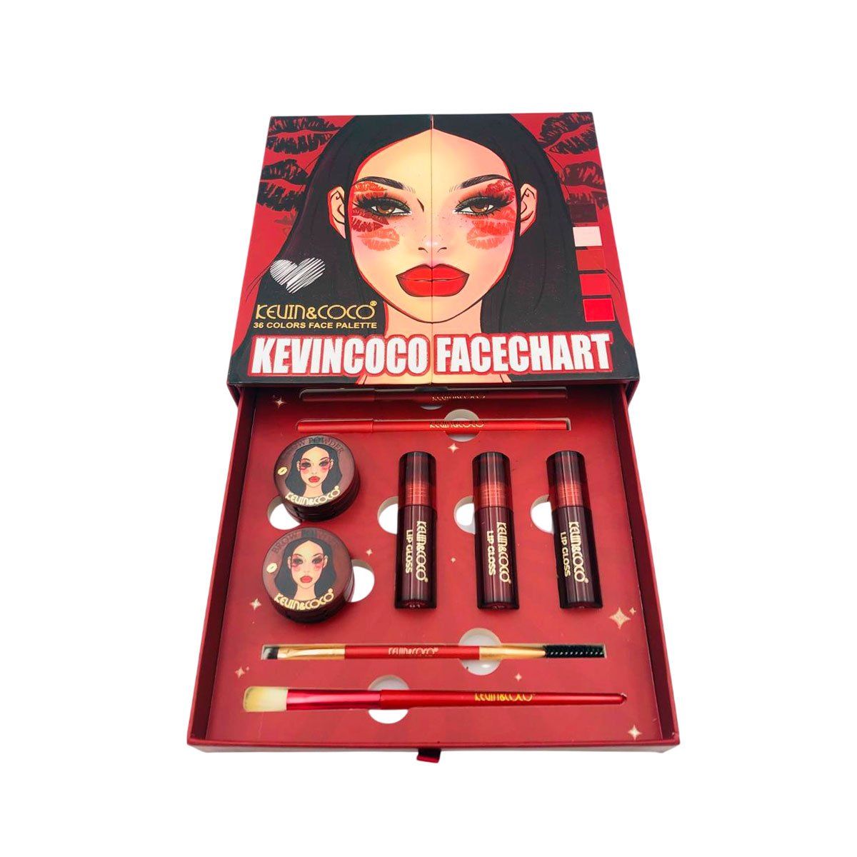 GENERICO - Set de Maquillaje Glamour Start Completo K&C