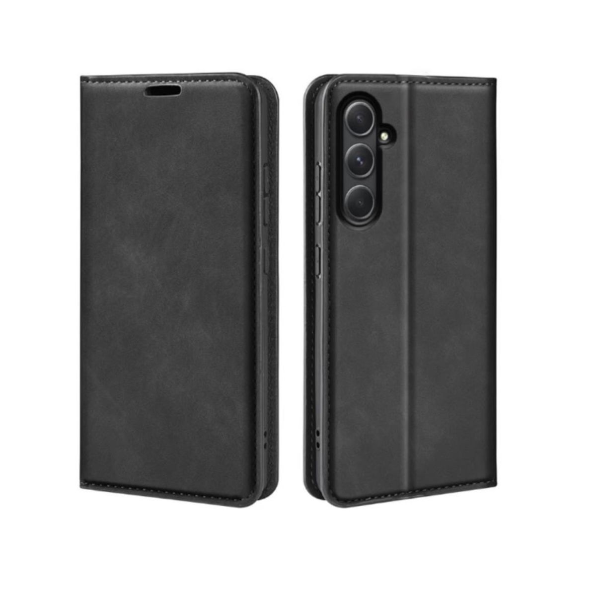 SPACE - CASE LIBRO FLIP COVER NEGRO SAMSUNG A55 + MICA VIDRIO