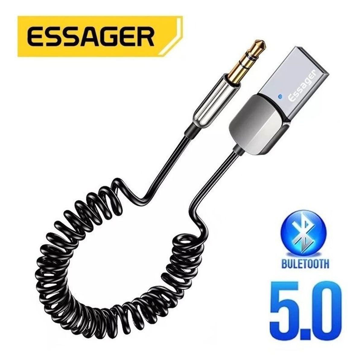ESSAGER - Essager Adaptador Bluetooth para Auto 5.0