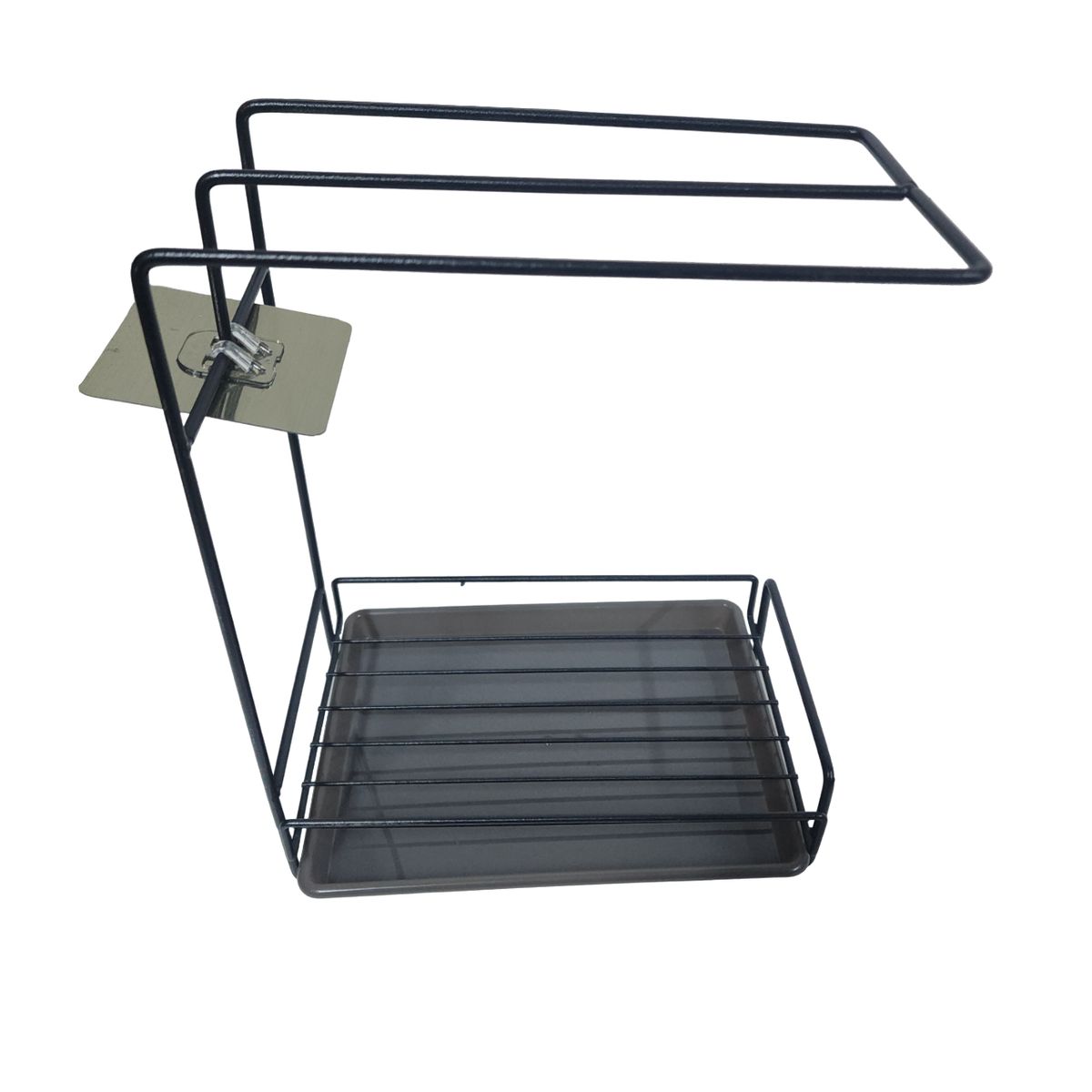 GENERICO - Estante escurridor multiples usos sujeto a pared - Negro