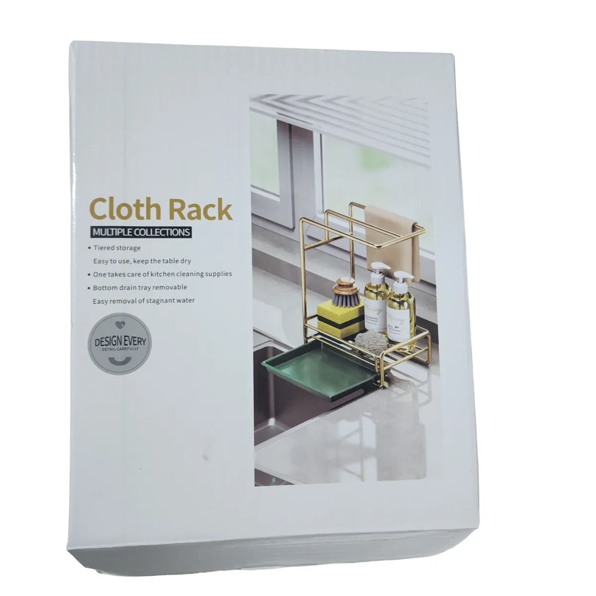 GENERICO - Estante escurridor multiples usos sujeto a pared - Gris