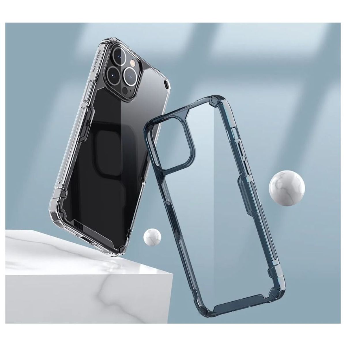 NILLKIN - Case Nillkin Nature Azul para Iphone 15 Pro Max