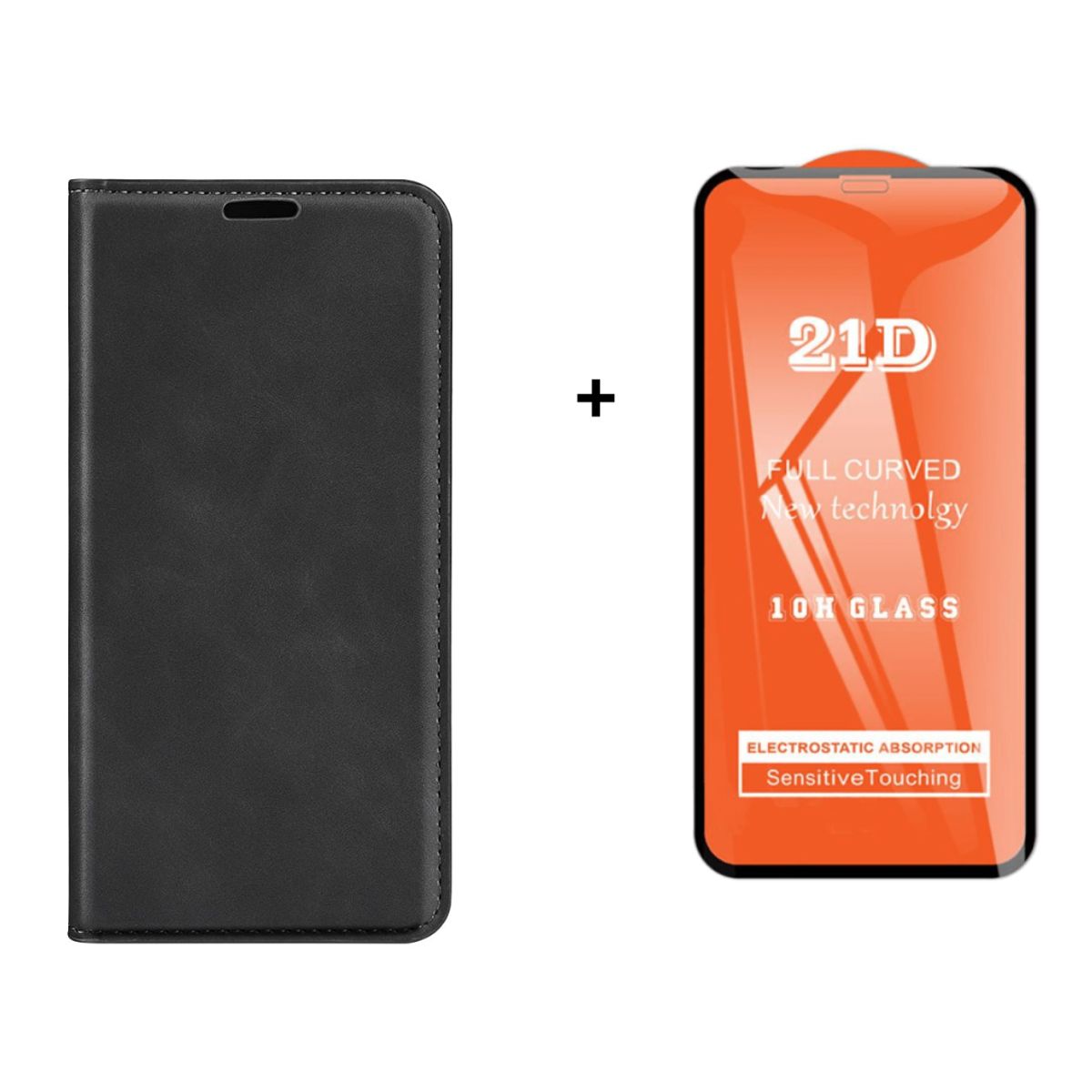 SPACE - CASE LIBRO FLIP COVER NEGRO SAMSUNG A25 + MICA VIDRIO