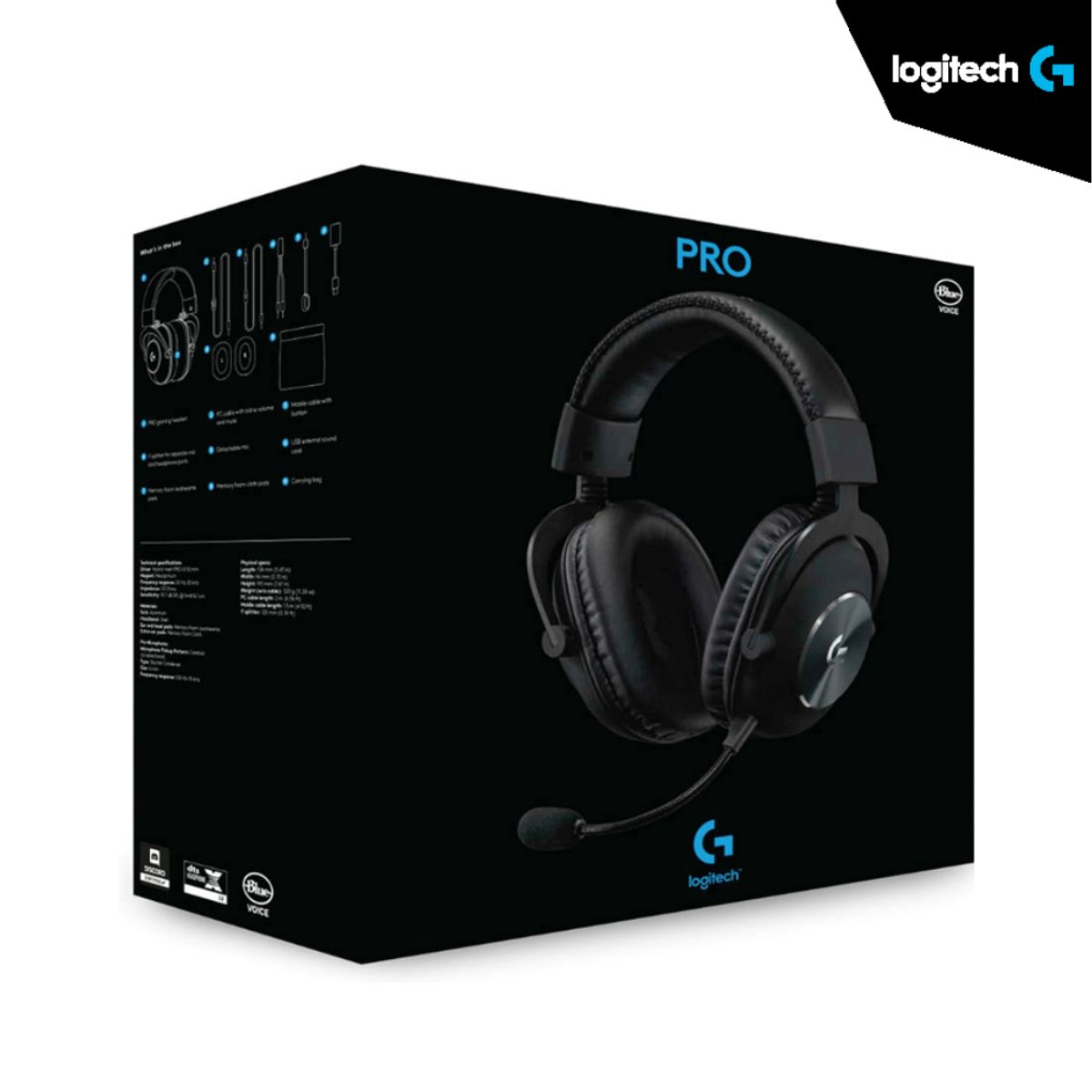 LOGITECH - Audifono Gaming Logitech G PRO X 981-000817 Black
