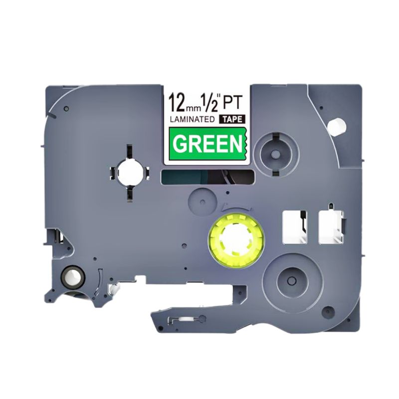 BROTHER - CINTA BROTHER COMPATIBLE TZ2-735 TEXTO BLANCO SOBRE VERDE