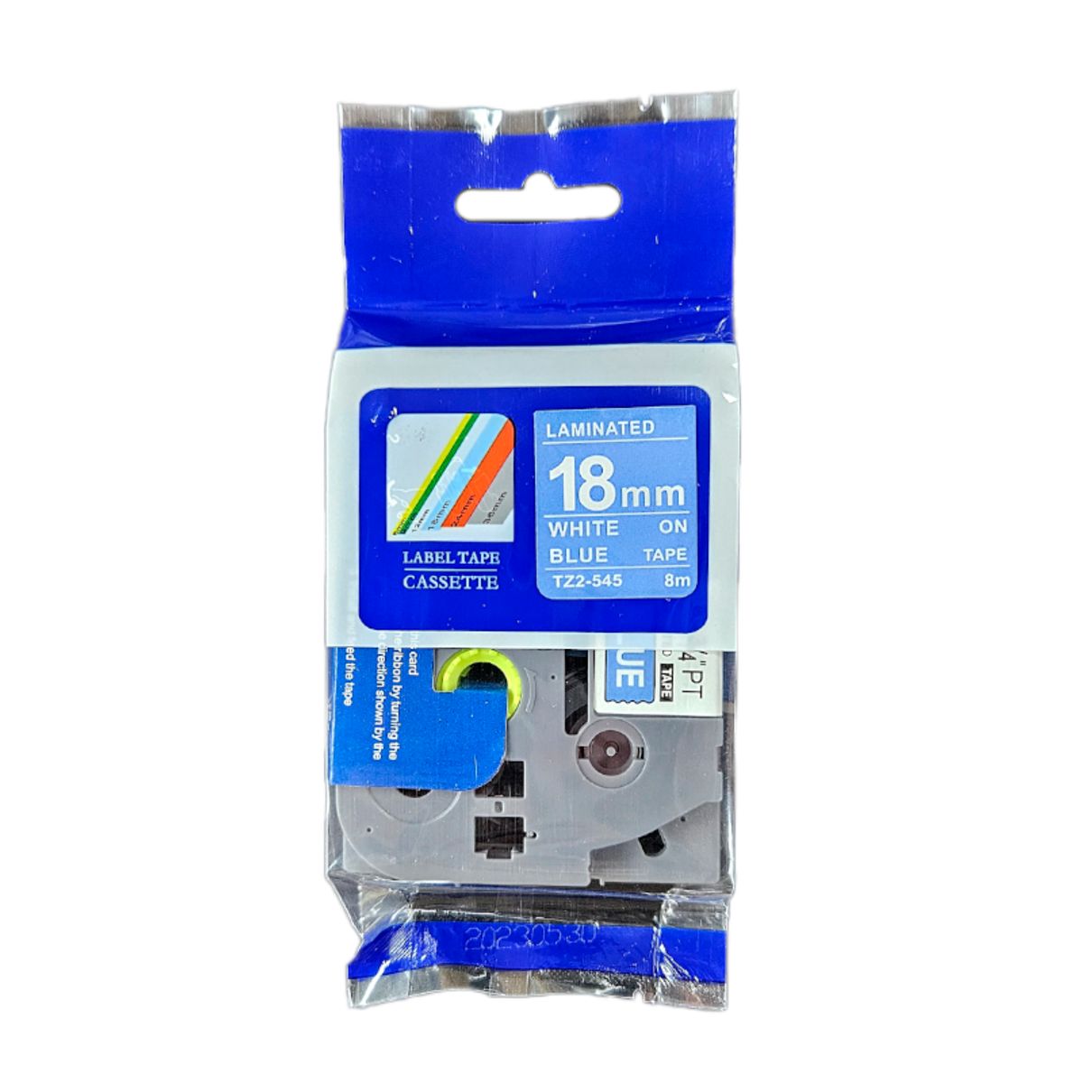 BROTHER - CINTA BROTHER COMPATIBLE TZ2-545 TEXTO BLANCO SOBRE AZUL