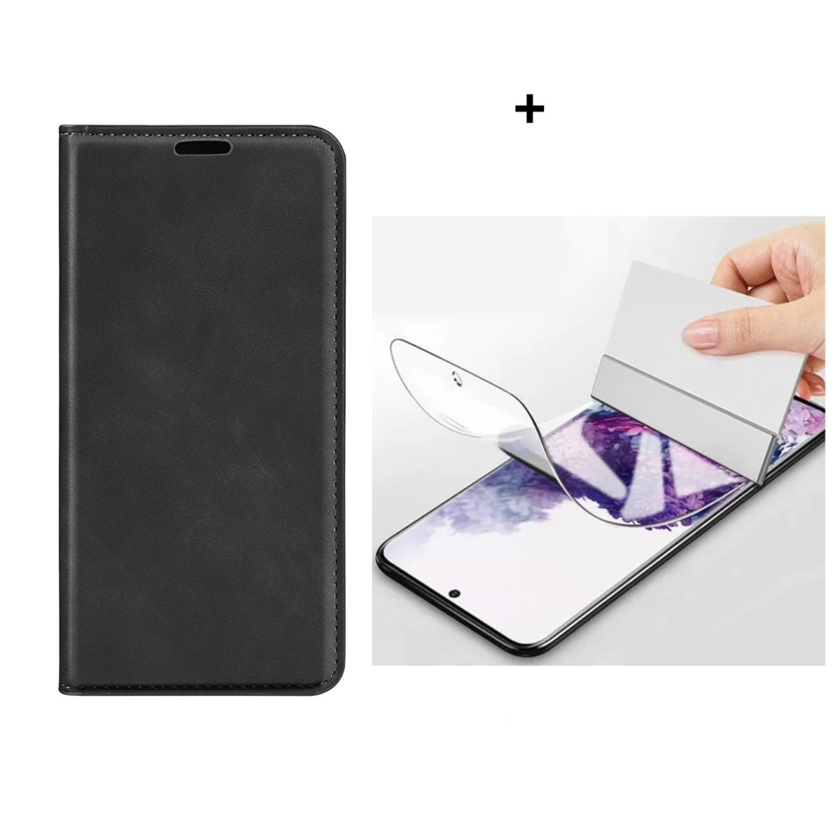 SPACE - CASE LIBRO FLIP COVER  NEGRO  SAMSUNG S24 ULTRA + HIDROGEL HD