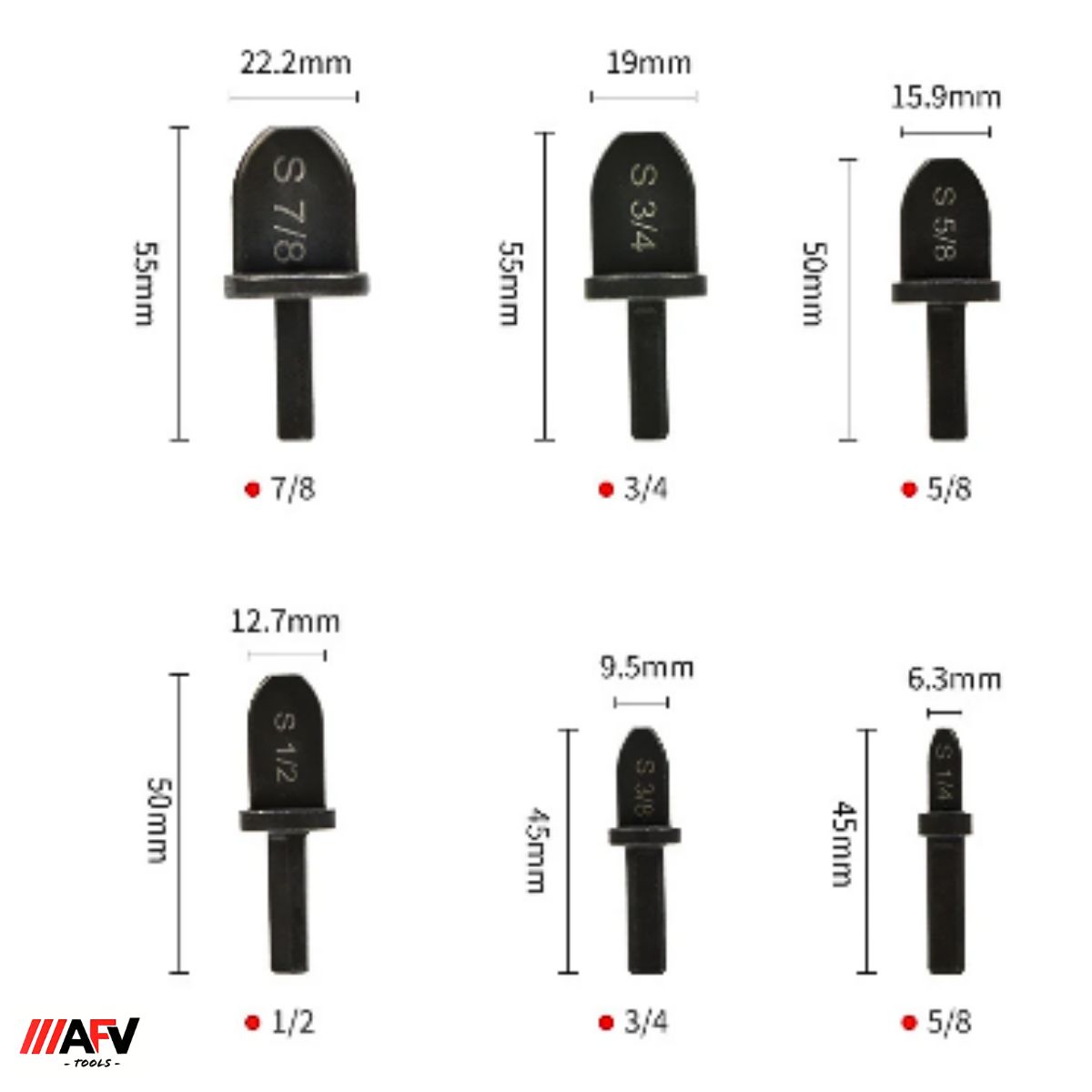 GENERICO - Set de 6 Expansores de Tubos de Cobre para Aire Acondicionado