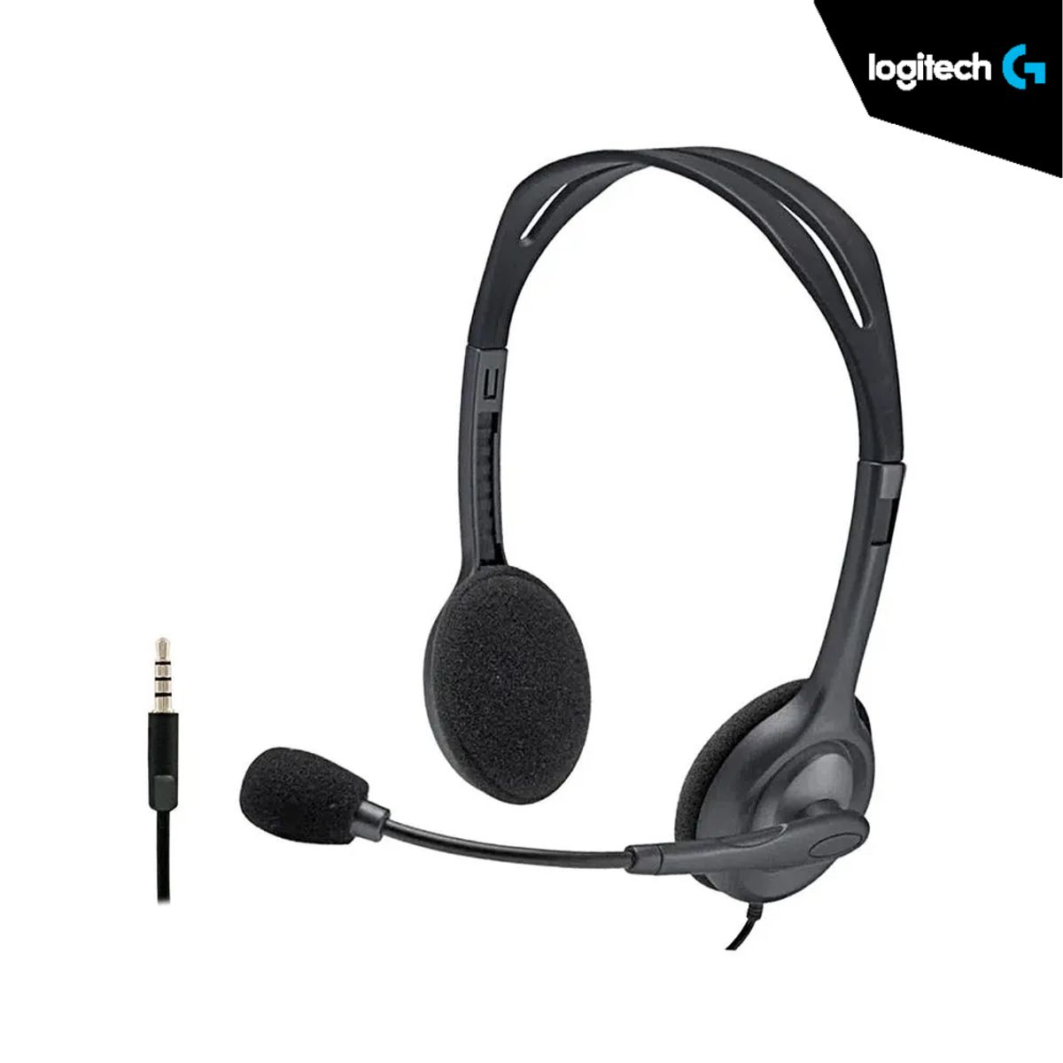 LOGITECH - AURICULARES LOGITECH  STEREO HEADSET  H111 (981-000612) SILVER