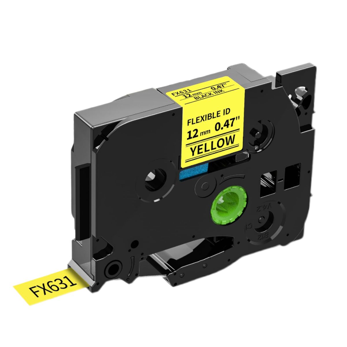 BROTHER - CINTA BROTHER COMPATIBLE TZ2-FX631 NEGRO SOBRE AMARILLO