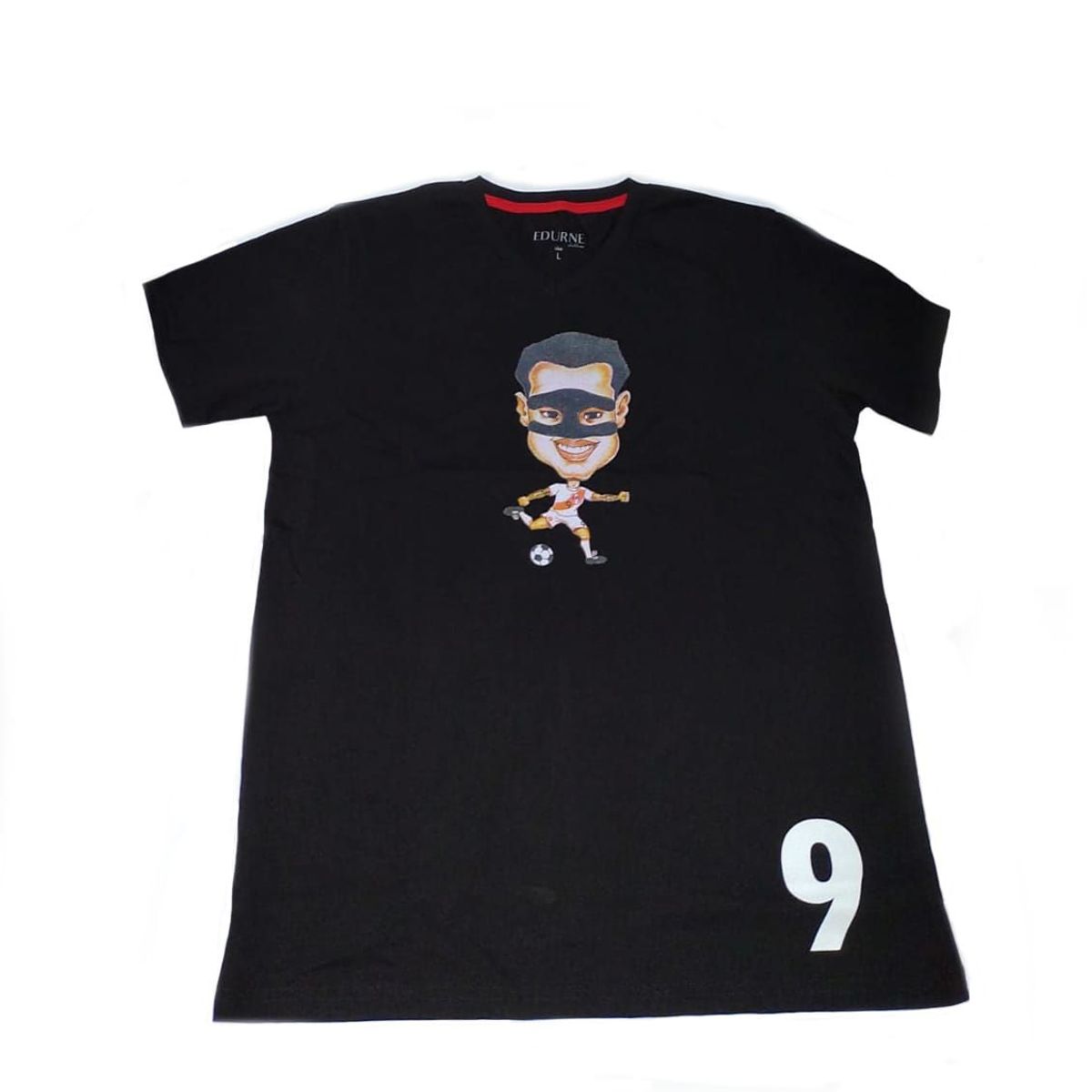 GENERICO - POLO MANGA CORTA DE ALGODON CON DISEÑO CARICATURA LAPADULA - TALLA M