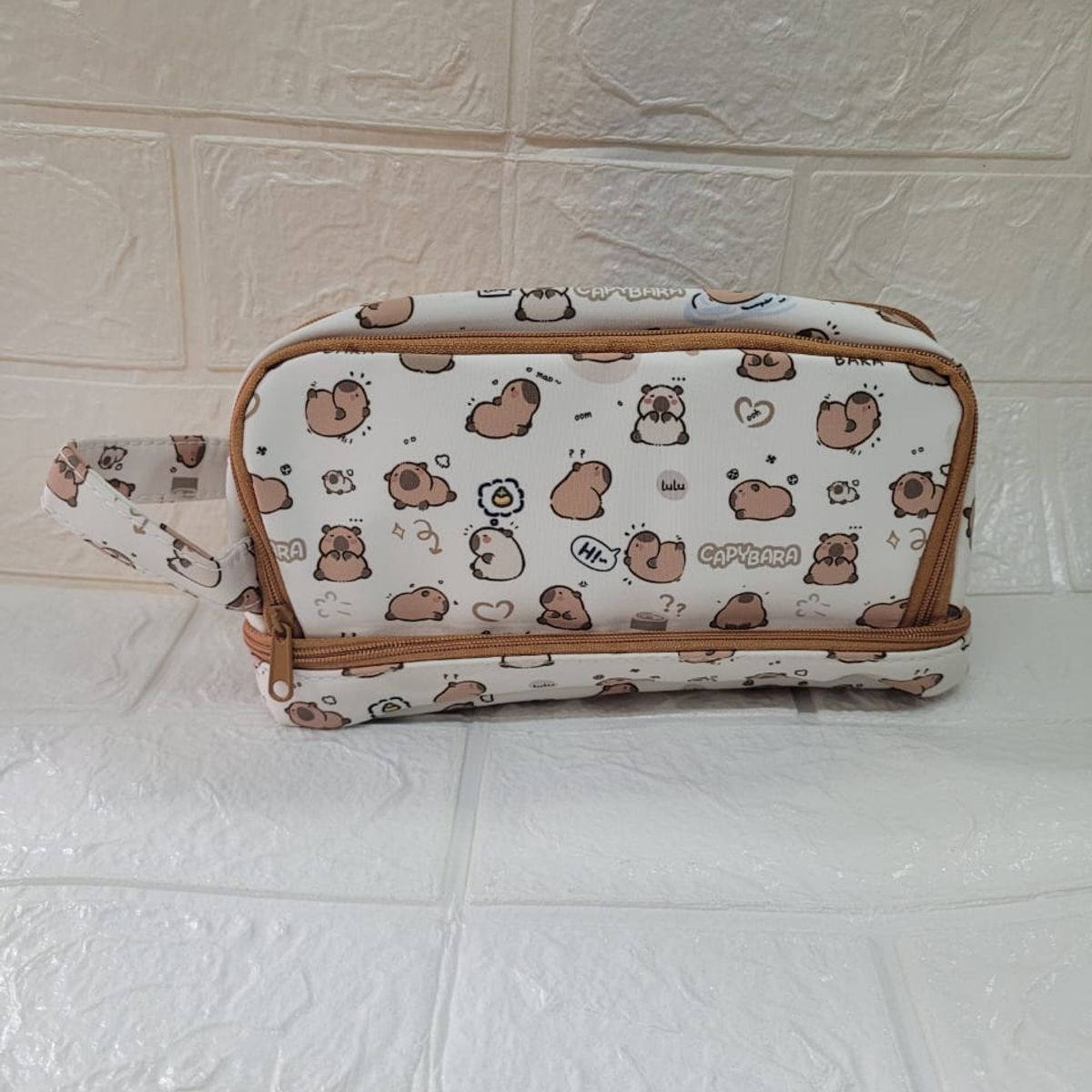 GENERICO - CARTUCHERA CAPIBARA 3 MARRON