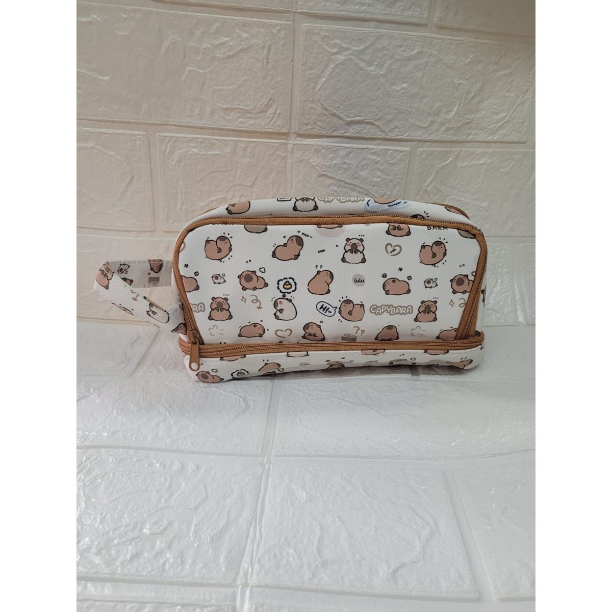 GENERICO - CARTUCHERA CAPIBARA 3 MARRON