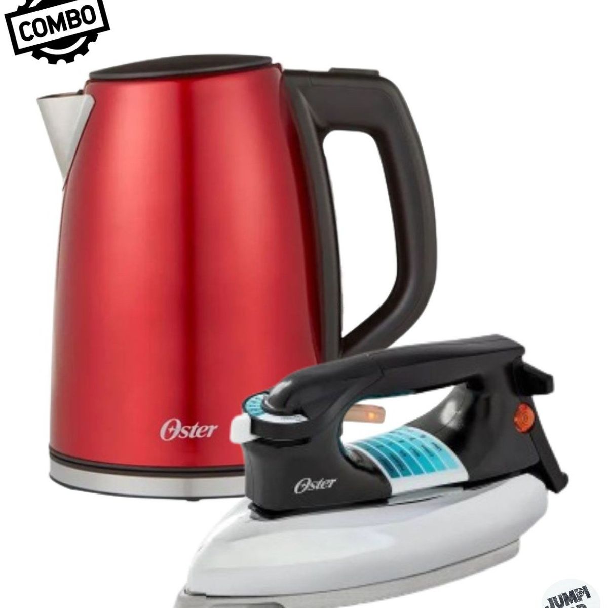 OSTER - Combo Oster Hervidor Electrico bvstkt673cr + Plancha gcstbv4119