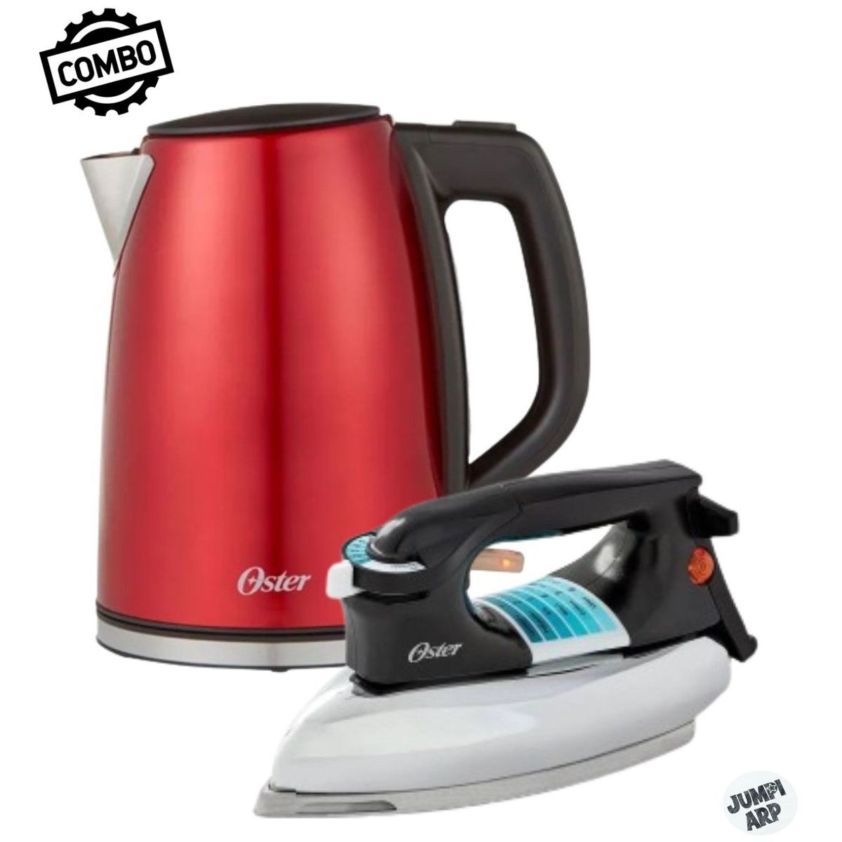 OSTER - Combo Oster Hervidor Electrico bvstkt673cr + Plancha gcstbv4119