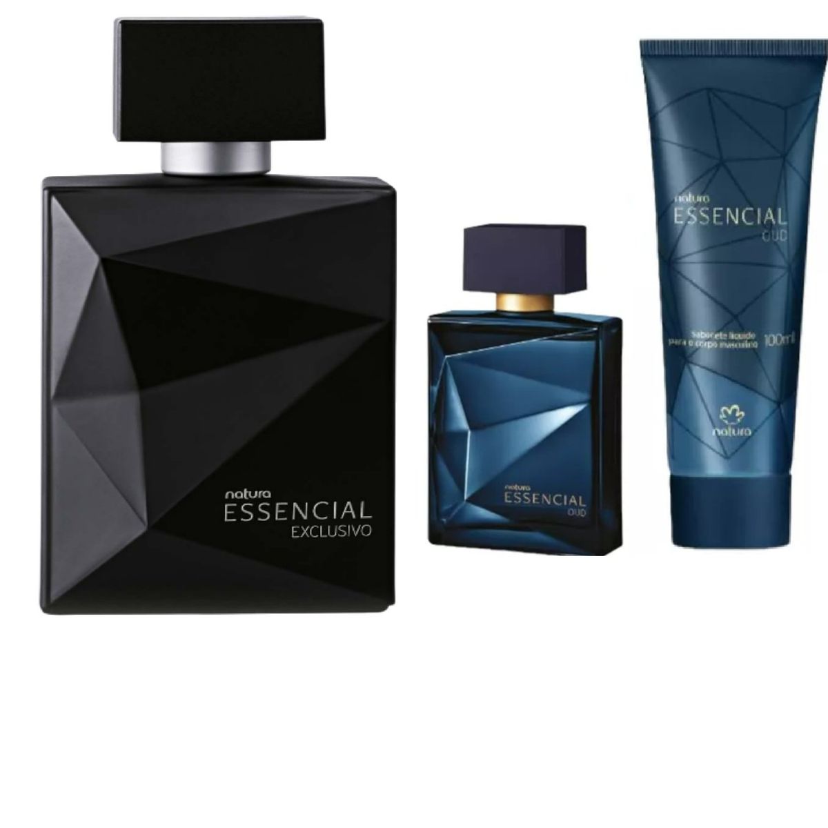NATURA - Essencial exclusivo Parfum masc 100ml + mini 25 ml + regalo