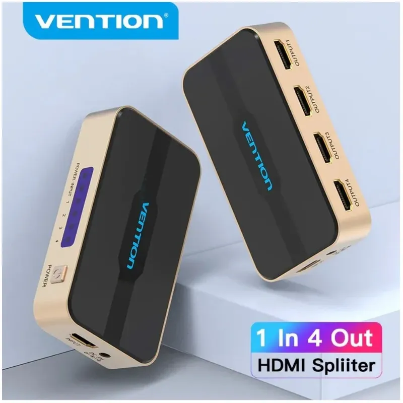 VENTION - VENTION HDMI Splitter Divisor HDMI 1 en 4 salidas HD 4K/30Hz