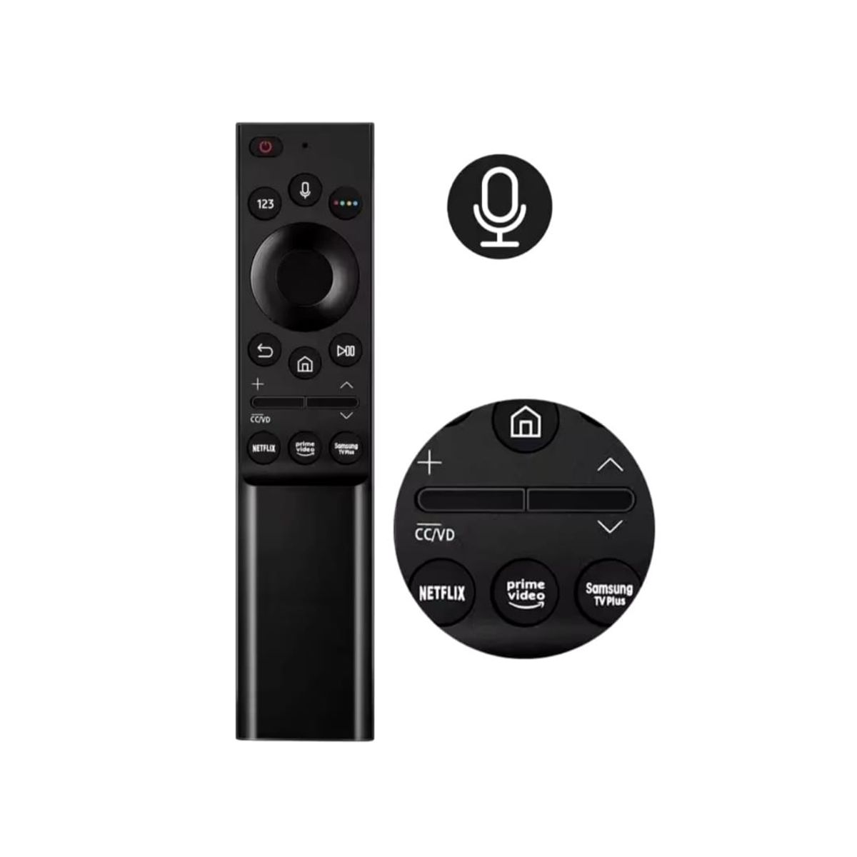 GENERICO - Control Remoto Para Tv Samsung Qled Smart con Voz Modelo: 2021