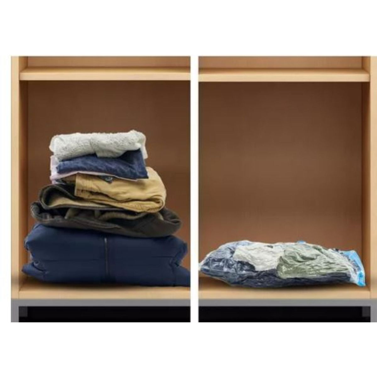 GENERAC - Pack de 3 Bolsas al Vacío Espacio en Closet 70x100cm