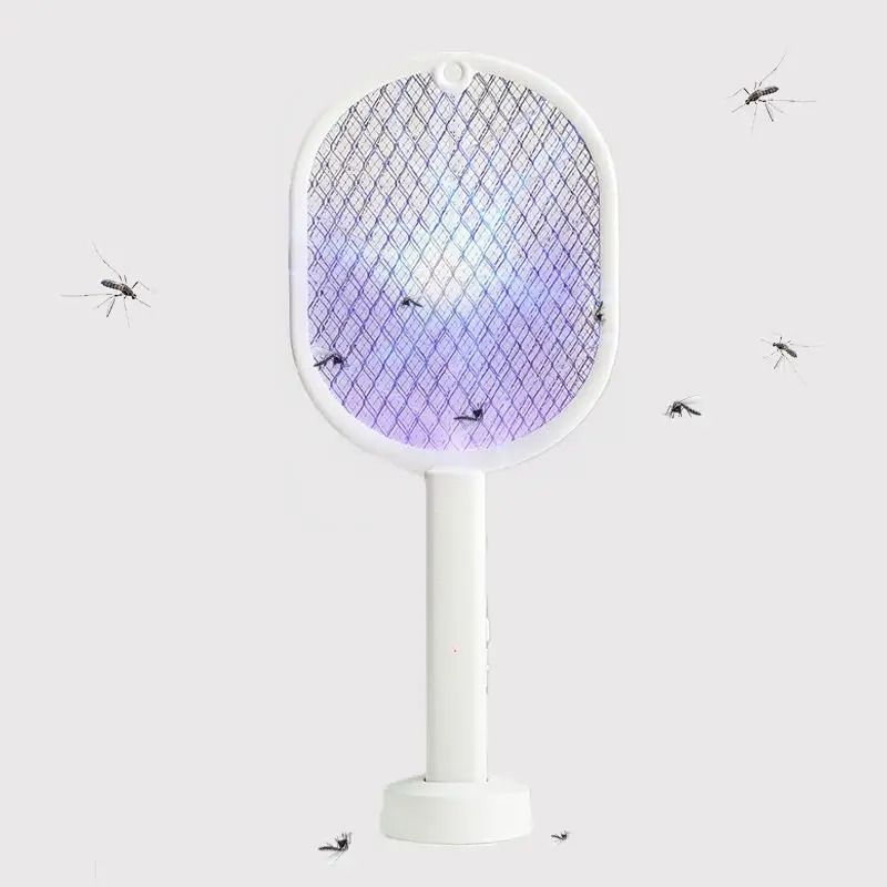 GENERICO - Raqueta mata zancudos mosquitos insectos con luz UV