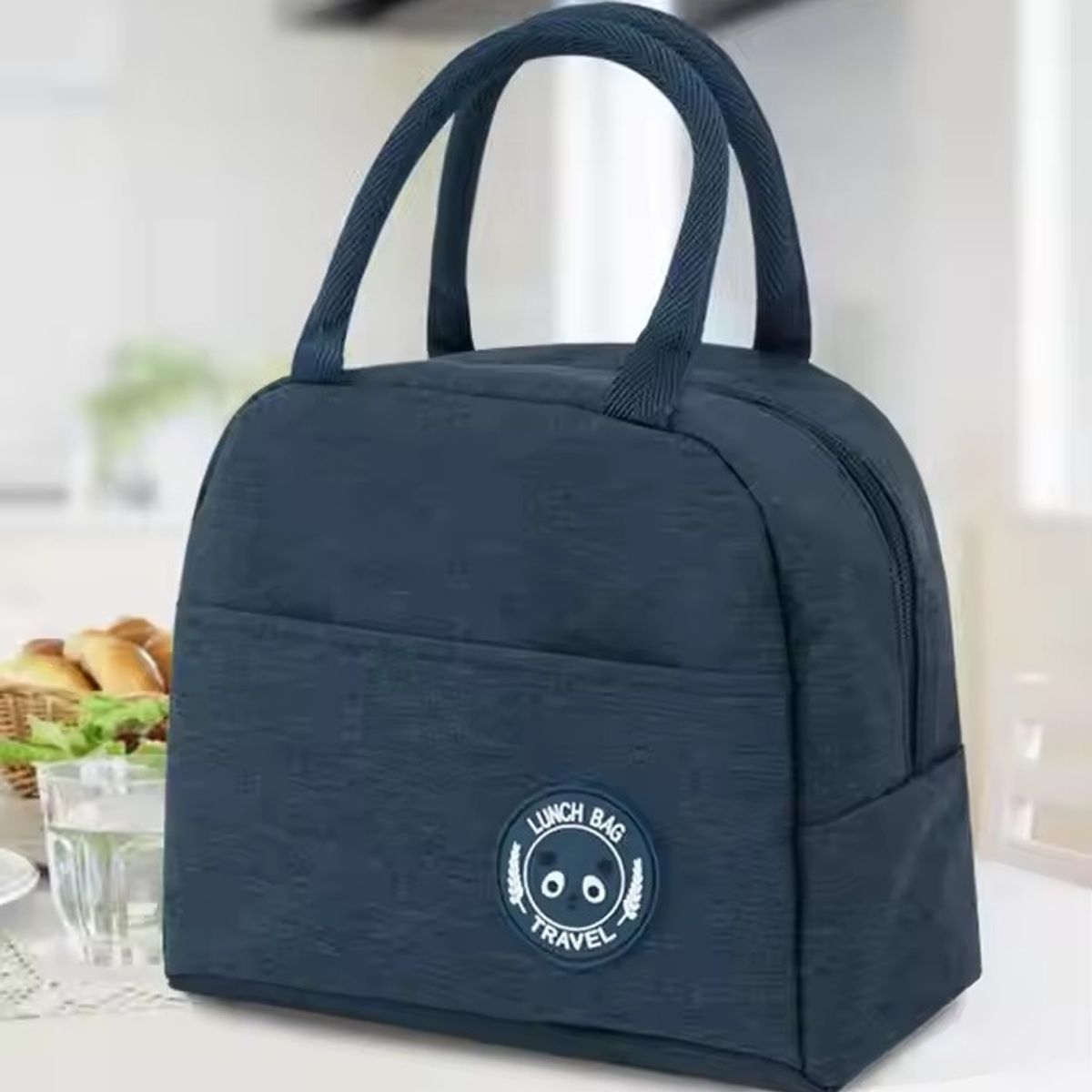 GENERICO - Set de 2 Loncheras Térmicas de Alimentos y Bebidas (1 Gris + 1 Azul)