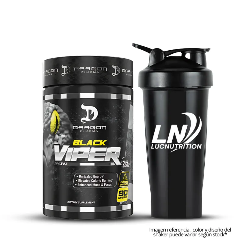 DRAG PHARMA - Black Viper Dragon Pharma 90 cap + Shaker