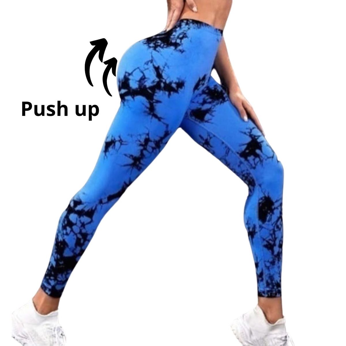 GENERICO - Leggins push up deportiva gimnasio - seamless Azul