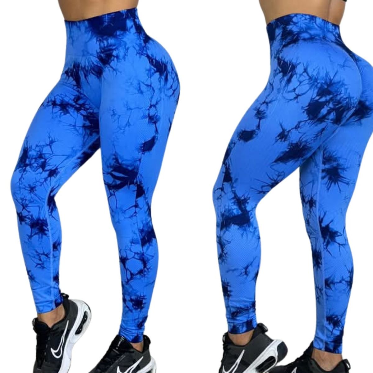 GENERICO - Leggins push up deportiva gimnasio - seamless Azul