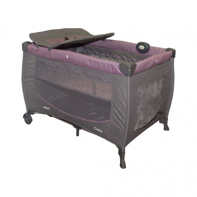 INFANTI - CORRAL CUNA CIELO ZIGZAG PINK