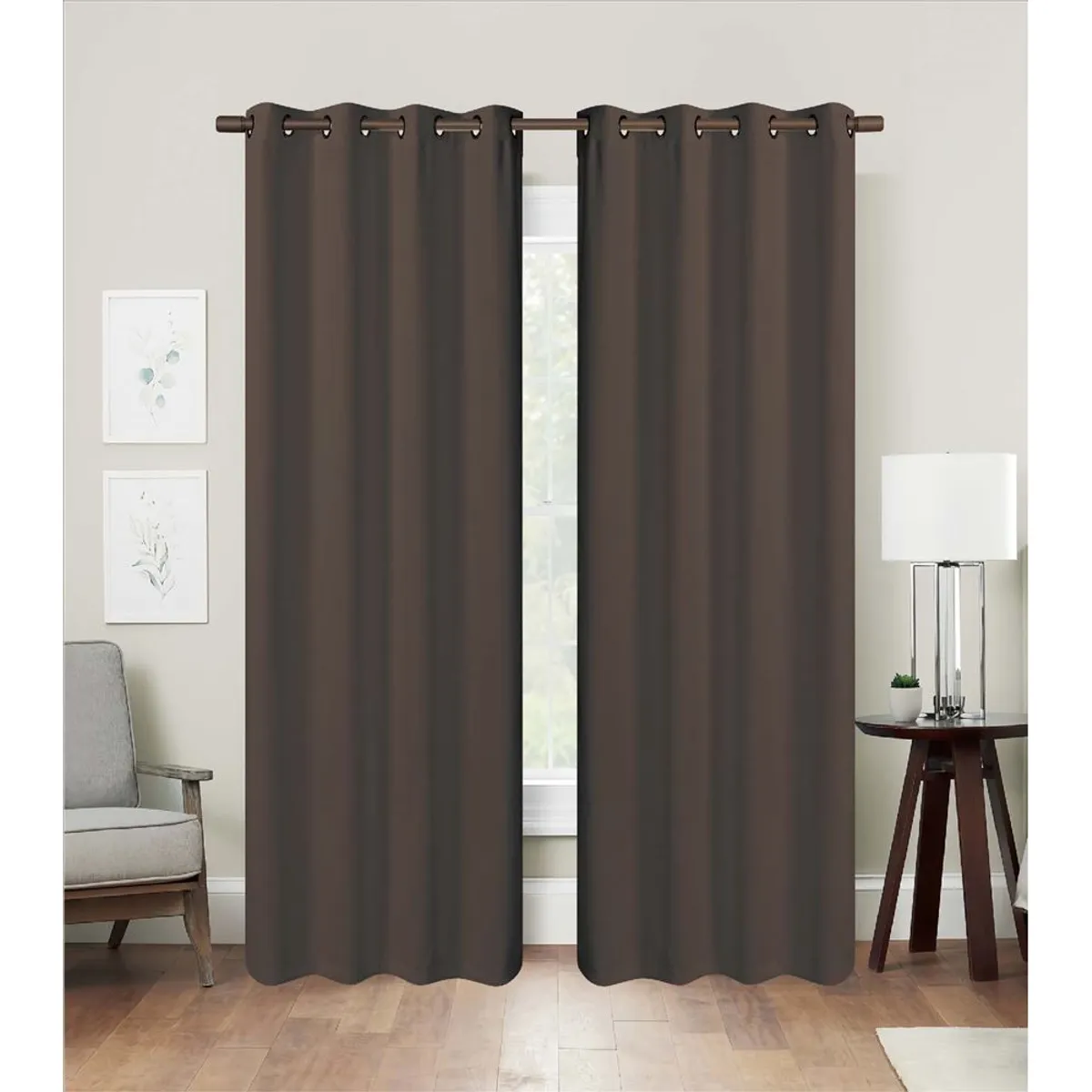 CASATEX - Set de Cortinas JACQUARD Blackout Alto Relieve Brillo 140x220cm x 2