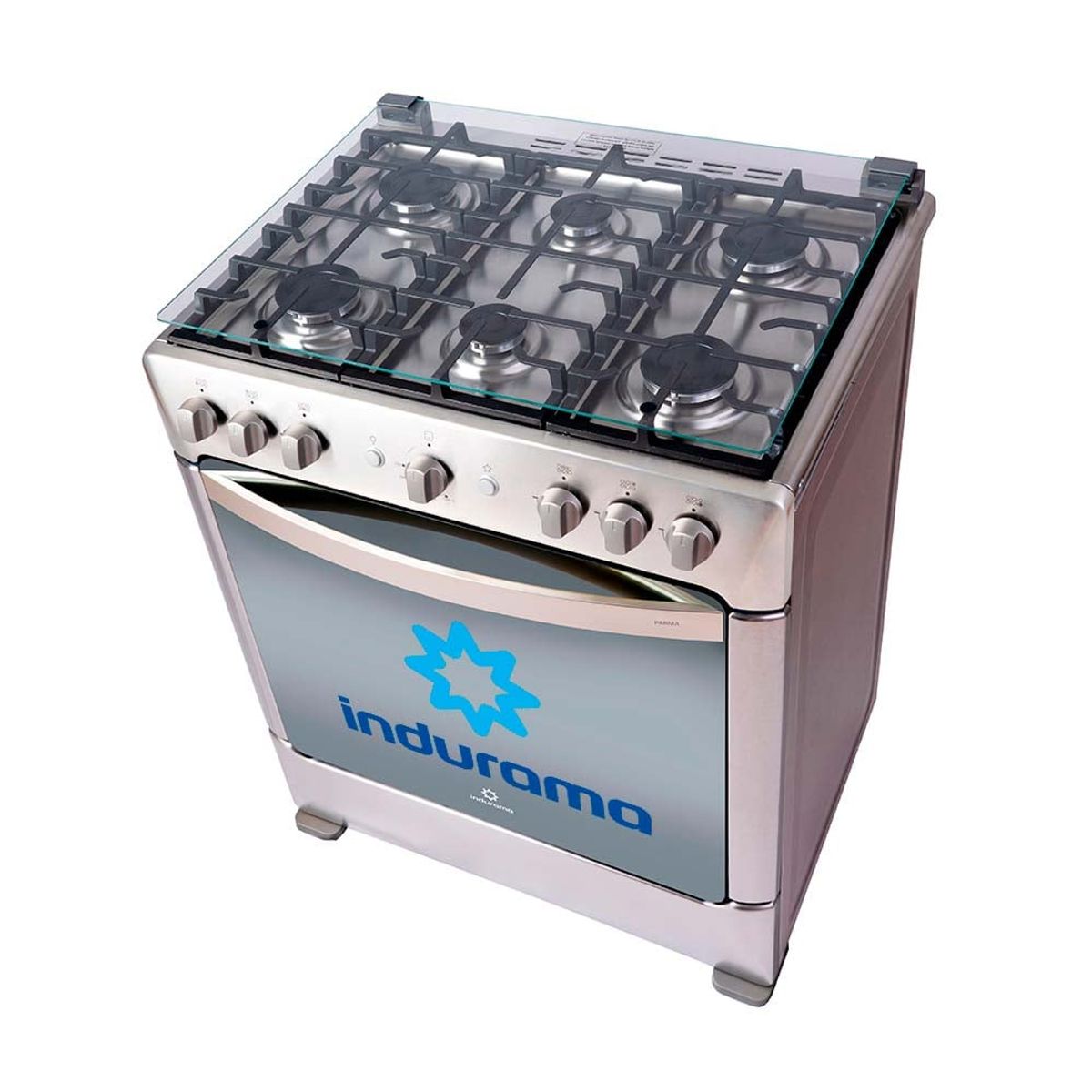 INDURAMA - Cocina Indurama Parma Zafiro Croma 6 Quemadores