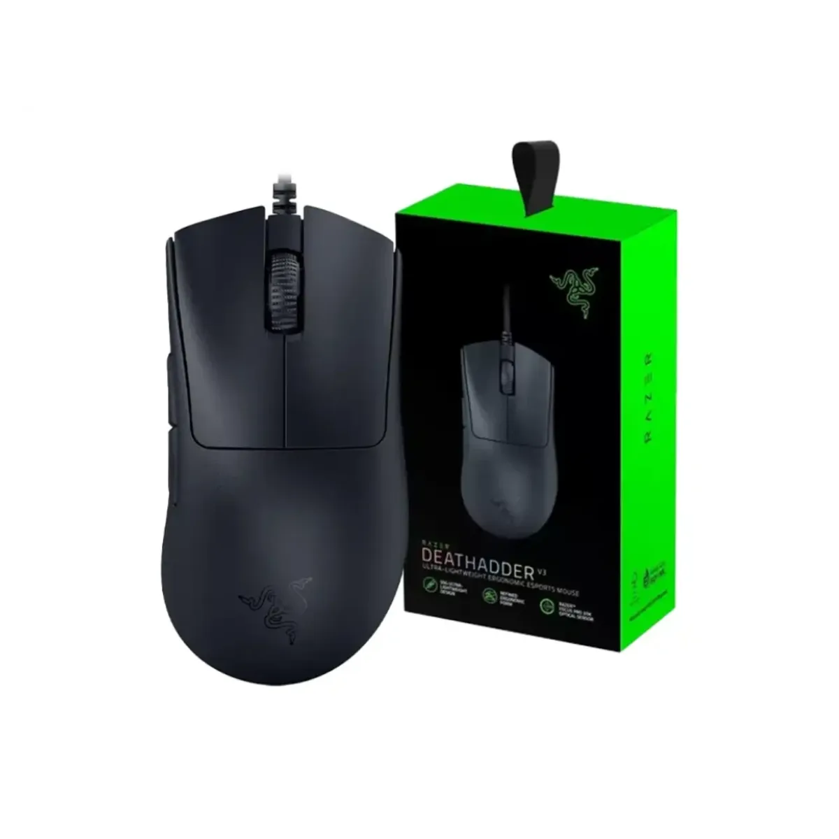 RAZER - Mouse Razer Deathadder V3 30K DPI RZ01-04640100-R3M1 Negro