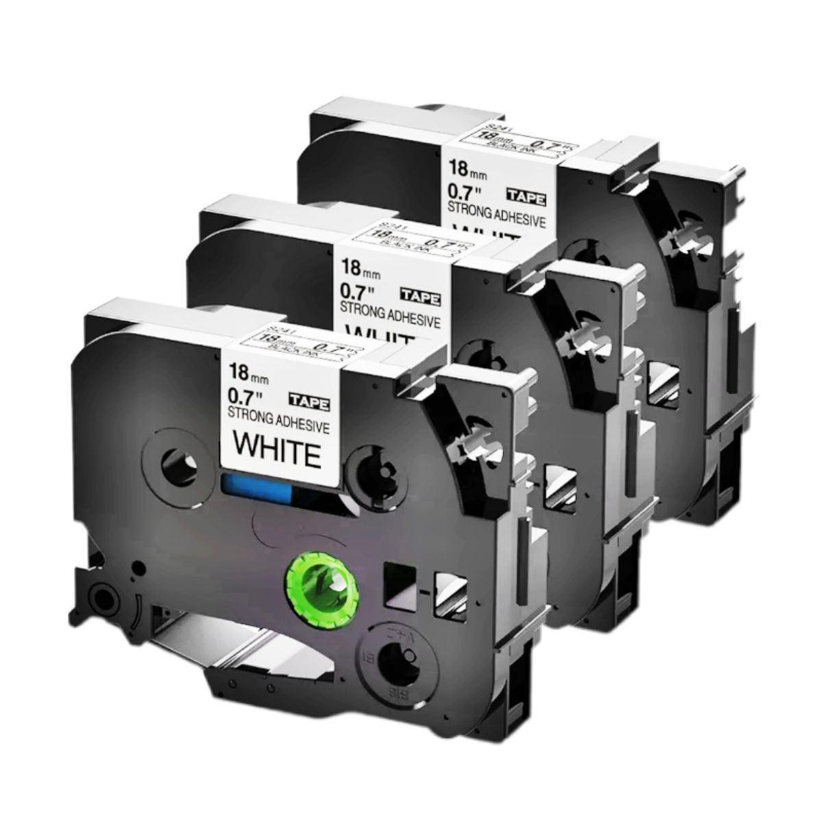 BROTHER - CINTA BROTHER COMPATIBLE TZ2-S241 LETRA NEGRO SOBRE FONDO BLANCO